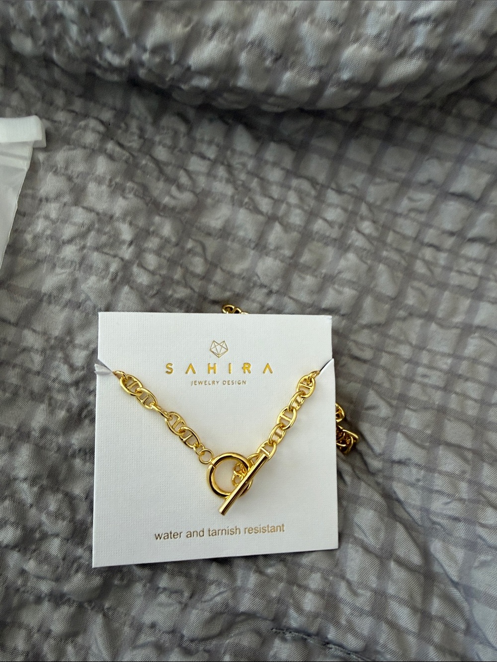 Polished Gold Toggle Chain Necklace